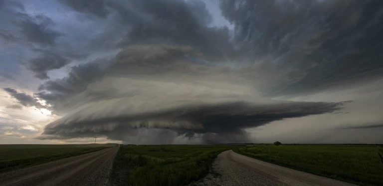 Typical anvil shape of supercell