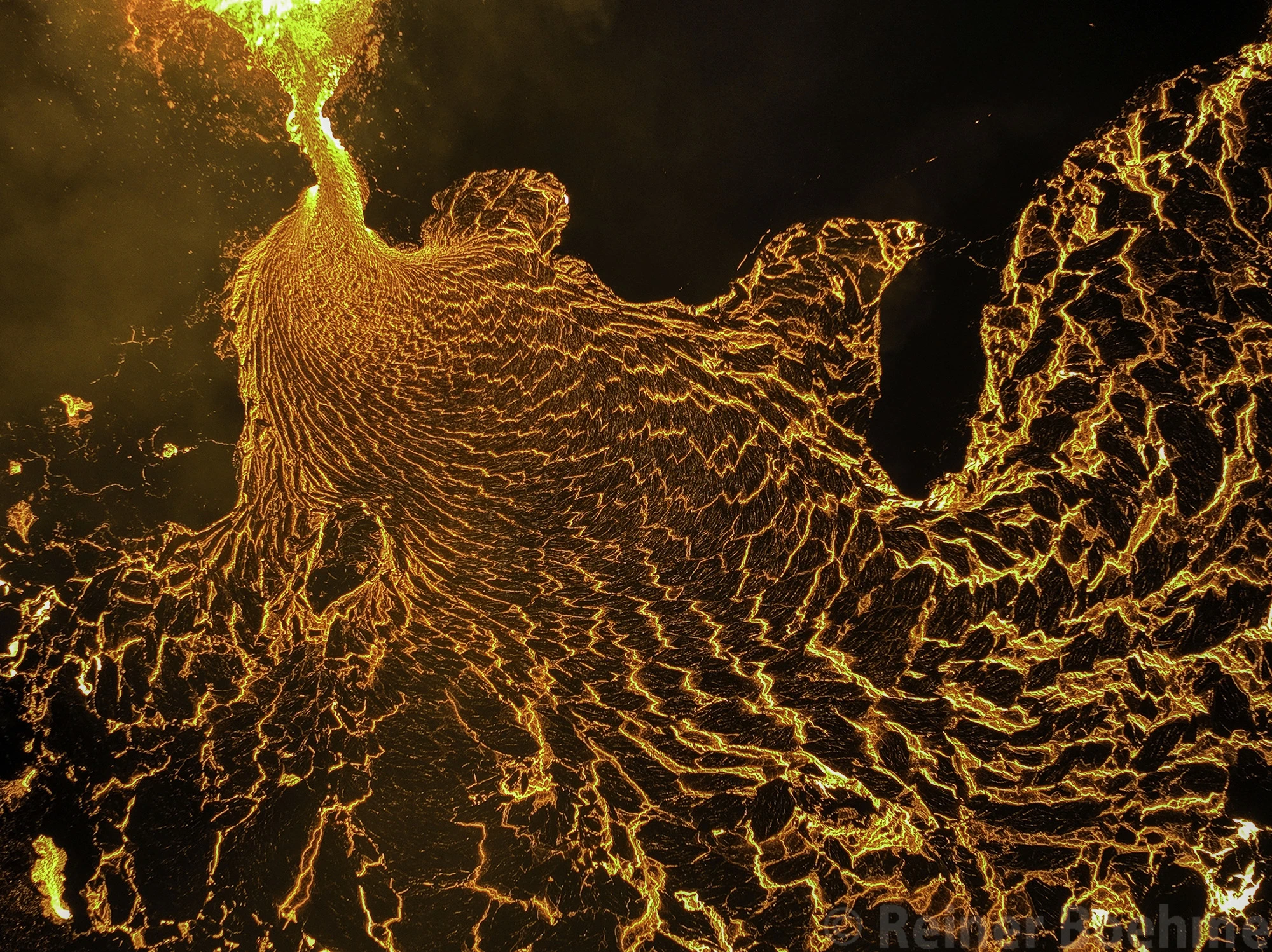 Lavaflow, Iceland 2022 – photo by Reiner Boehme