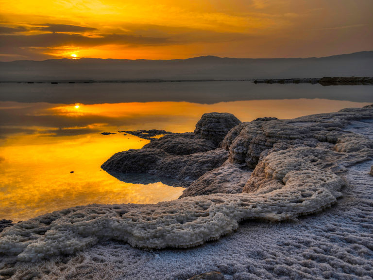 Sunrise at the Dead Sea