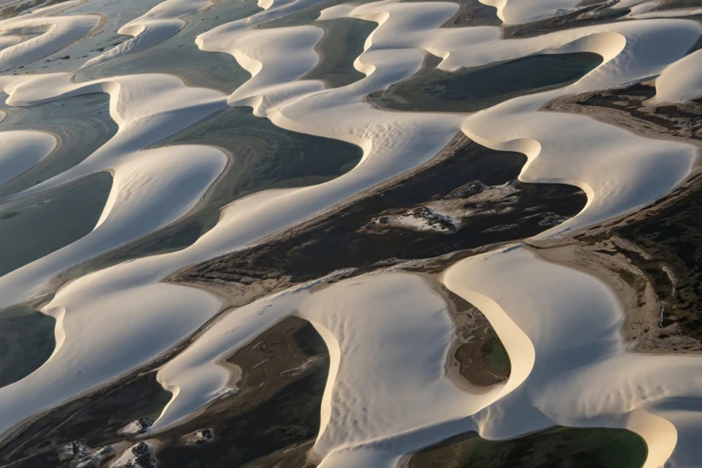 Lencois dunes in the evening