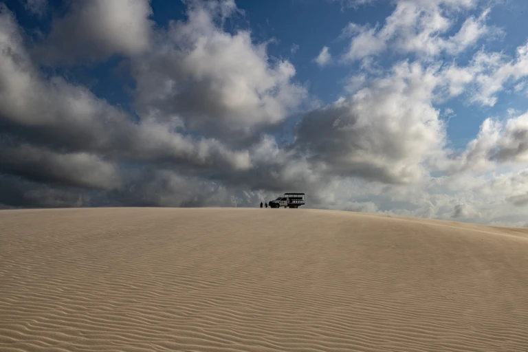 Day trip over land by special jeep