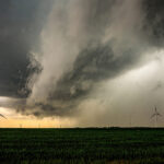 Cloud formations in stormy weather