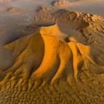 Star dune at sunset