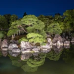 Nijo castle garden light show