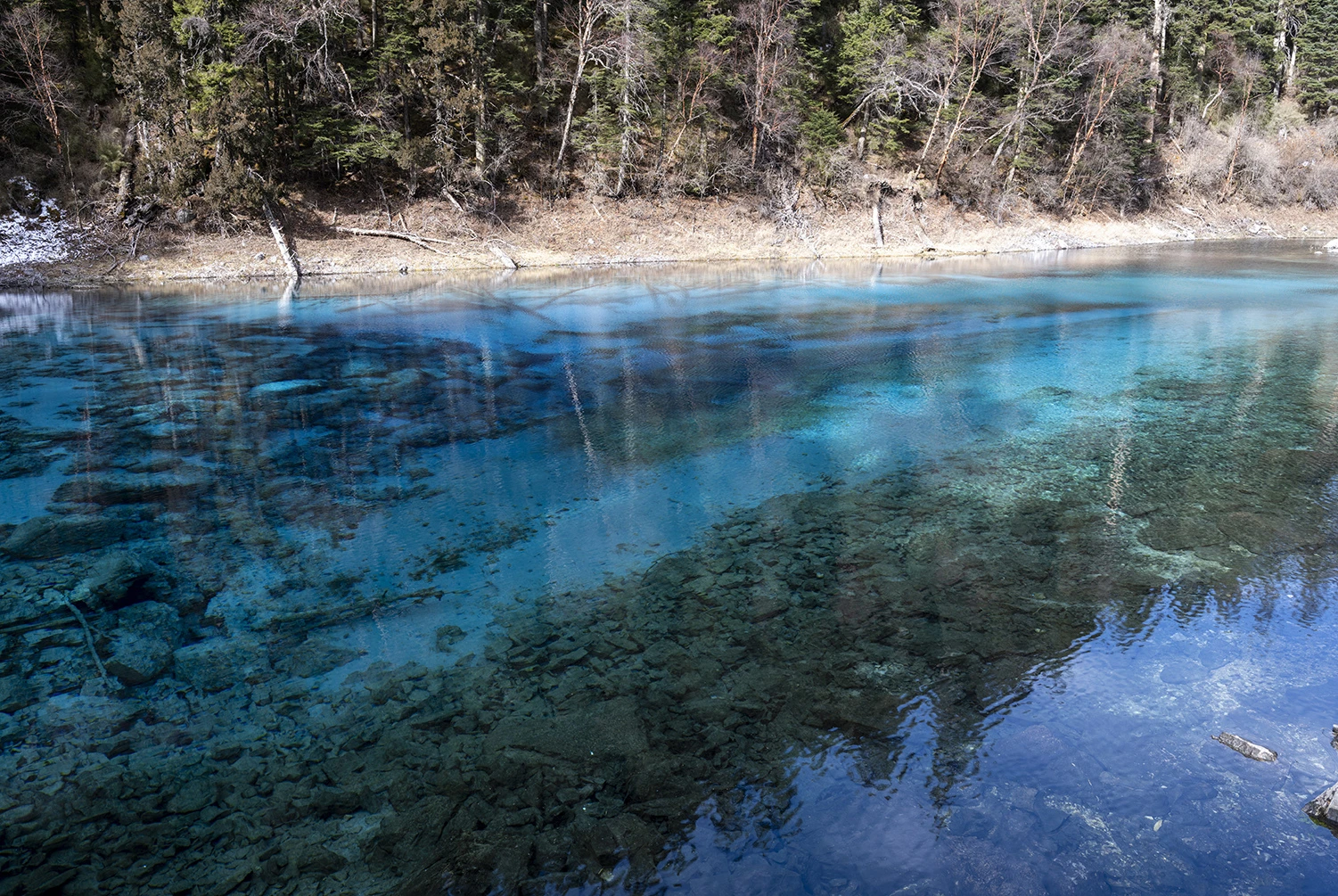 Five-colored pool II, Southwest China – photo by Reiner Boehme