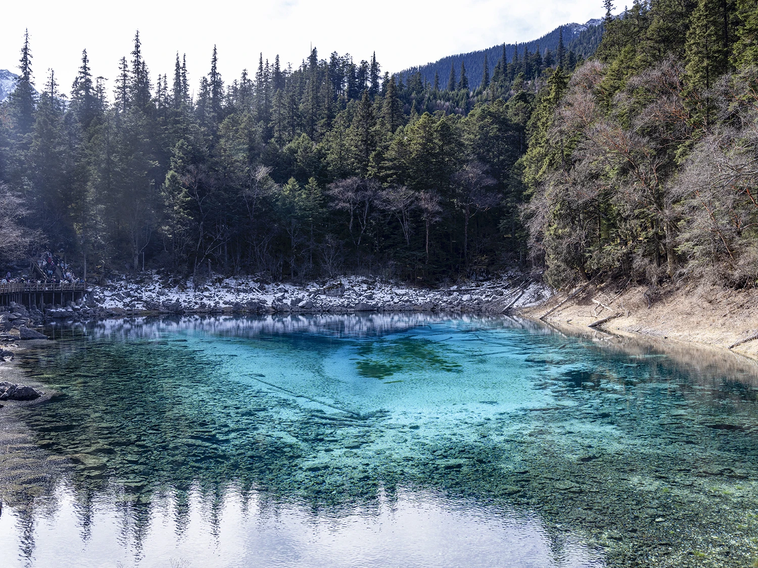 Five-colored pool, Southwest China – photo by Reiner Boehme