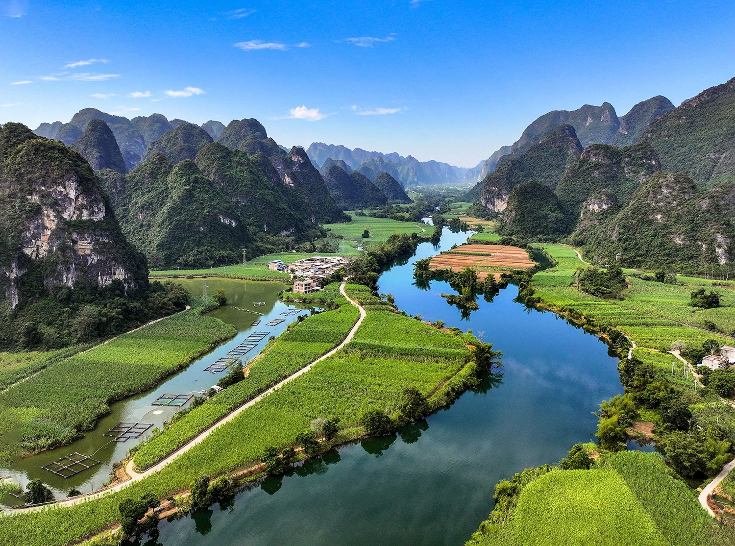 With Chelsea’s drone over the wetlands, Southwest China – photo by Reiner Boehme