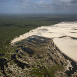 The desert encroaches into the land