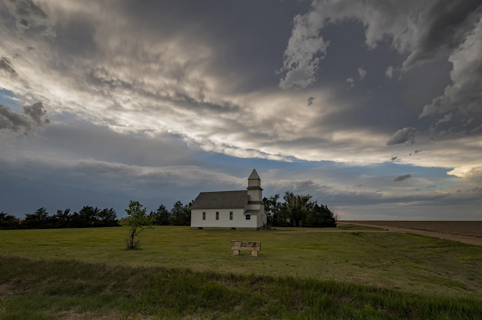 Lydia Methodist Church, Tornado alley 2024 – photo by Reiner Boehme