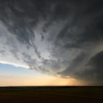 The front of the supercell later on