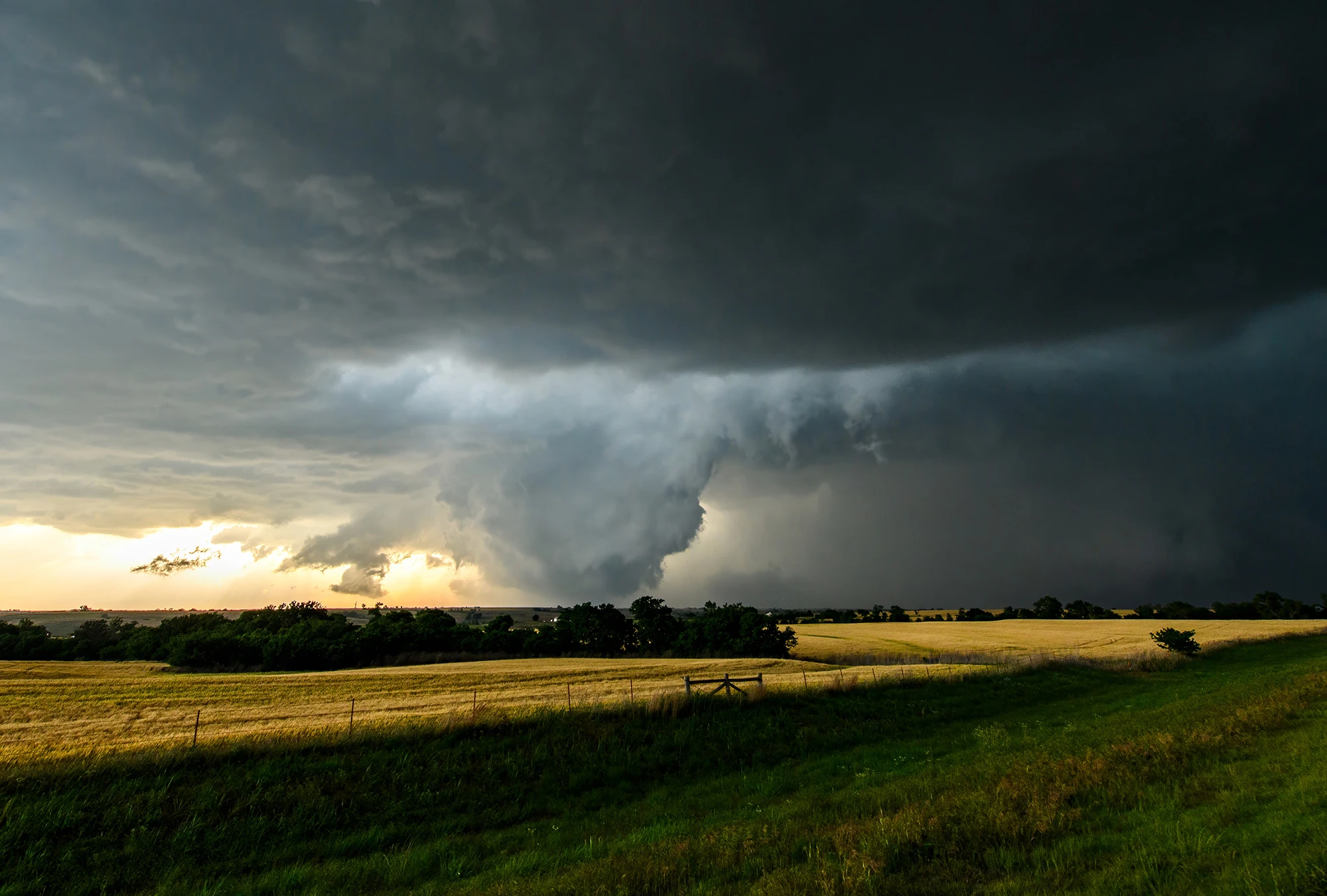 Detail of the supercell, Tornado alley 2024 – photo by Reiner Boehme