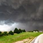 Supercell almost at the ground