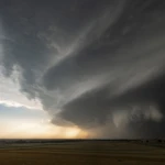 The stormcell is moving
