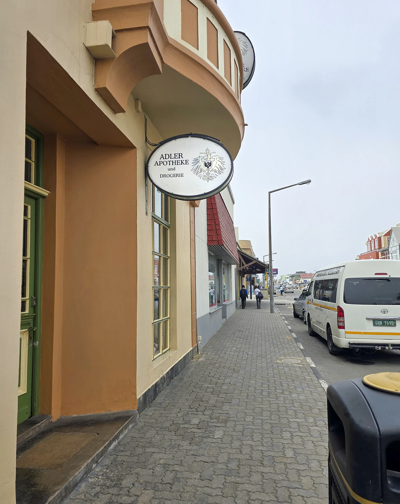 German shops, restaurants in Swakopmund, Namibia – photo by Reiner Boehme