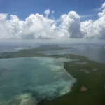 70 km flight from Belize City to the Blue Hole