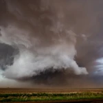 The Morton tornado is quickly changing structure