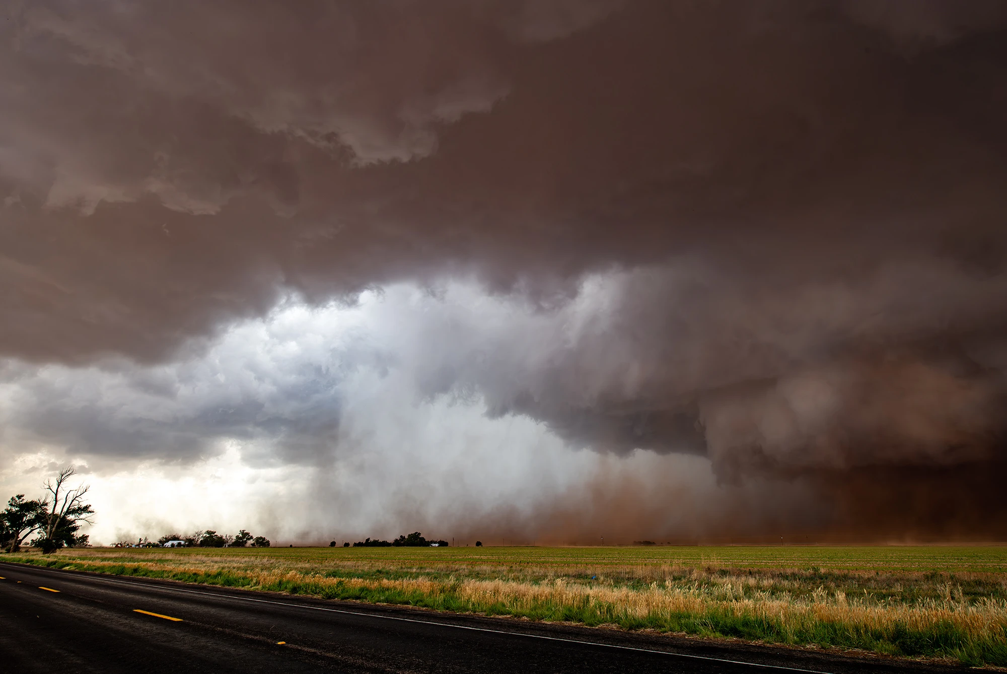 The wedge tornado is approaching, Tornado alley 2025 – photo by Reiner Boehme
