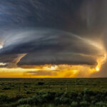 The supercell is approaching us