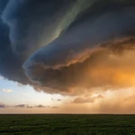 Lower portion of the supercell left side