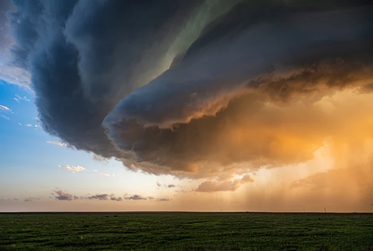 Lower portion of the supercell left side