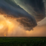 Lower portion of the supercell right side