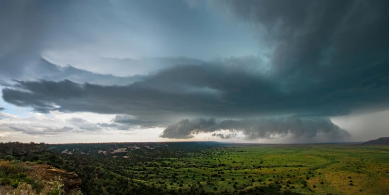 Towards the end of our storm chasing tours