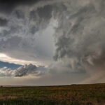 Turmoil before developing into a tornado