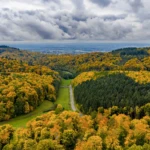 View from Ober-Beerbach down to Seeheim