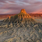 Sunrise at factory butte