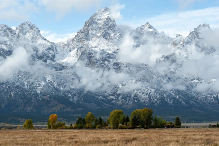 Snow in autumn