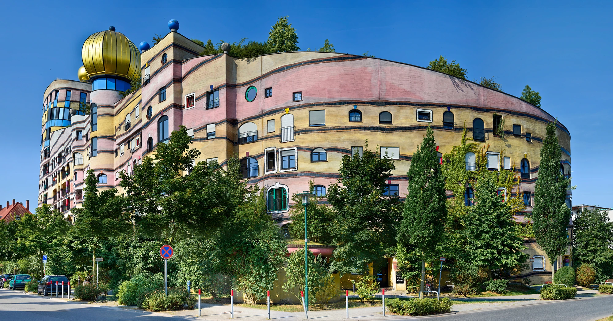 Hundertwasser building in Darmstadt, Various in Germany – photo by Reiner Boehme