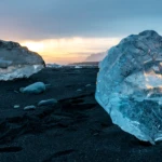 Sunset at Jökulsarlon