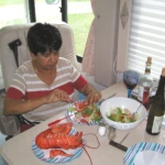 Enjoying good food