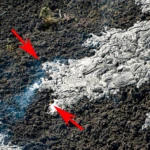 Flowing lava from Kilauea