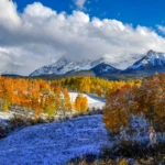 Snow in autumn