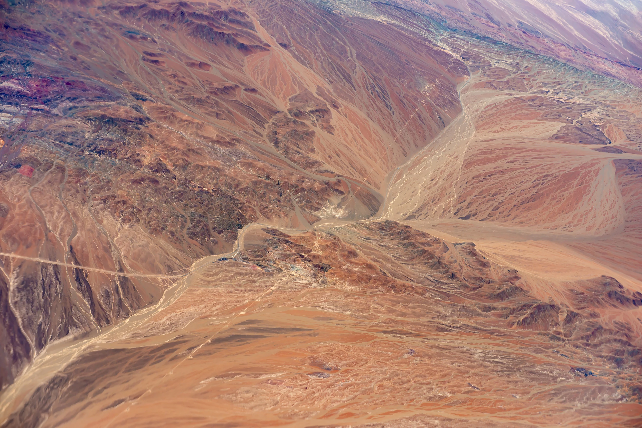 Shortly before landing in Calama, Chile – photo by Reiner Boehme