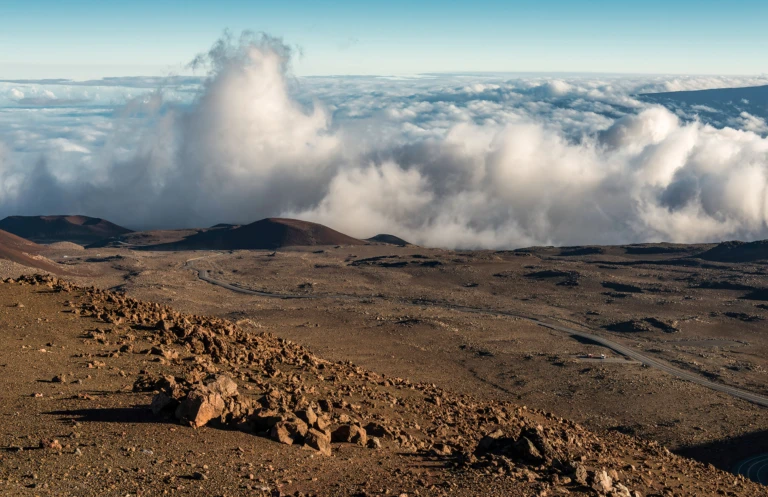 Above the clouds