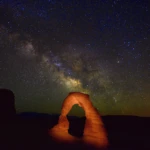 Delicate arch and the milky way