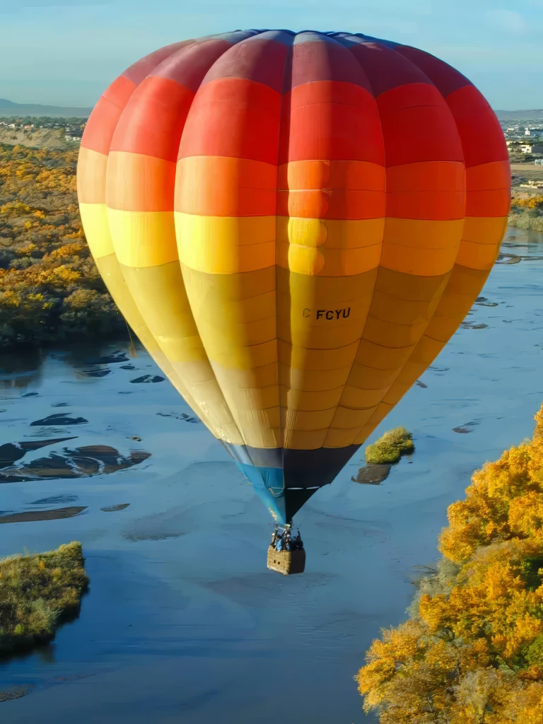 In the air