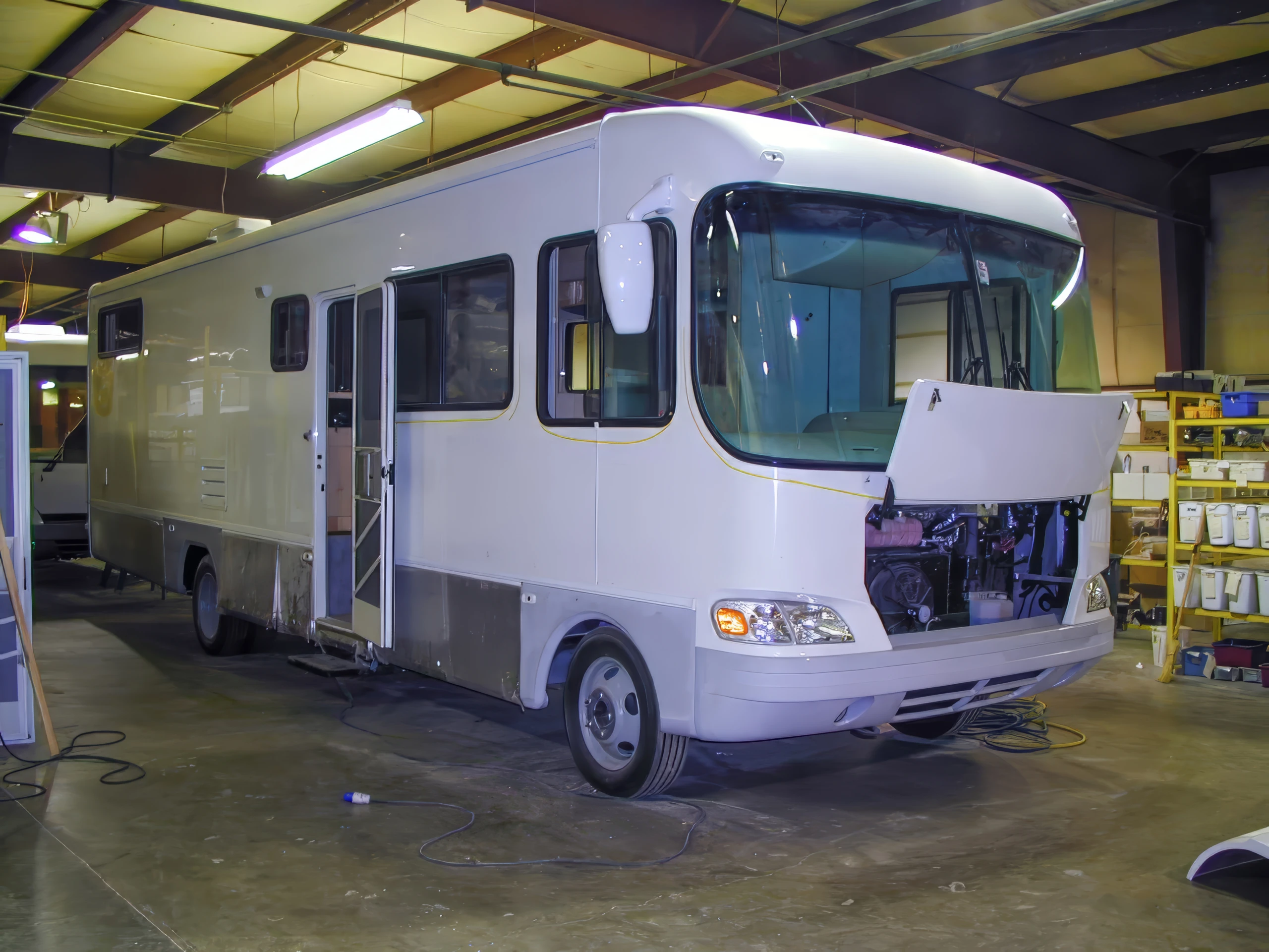 In the facrory in Elkhart, Indiana, Our Motorhome – photo by Reiner Boehme