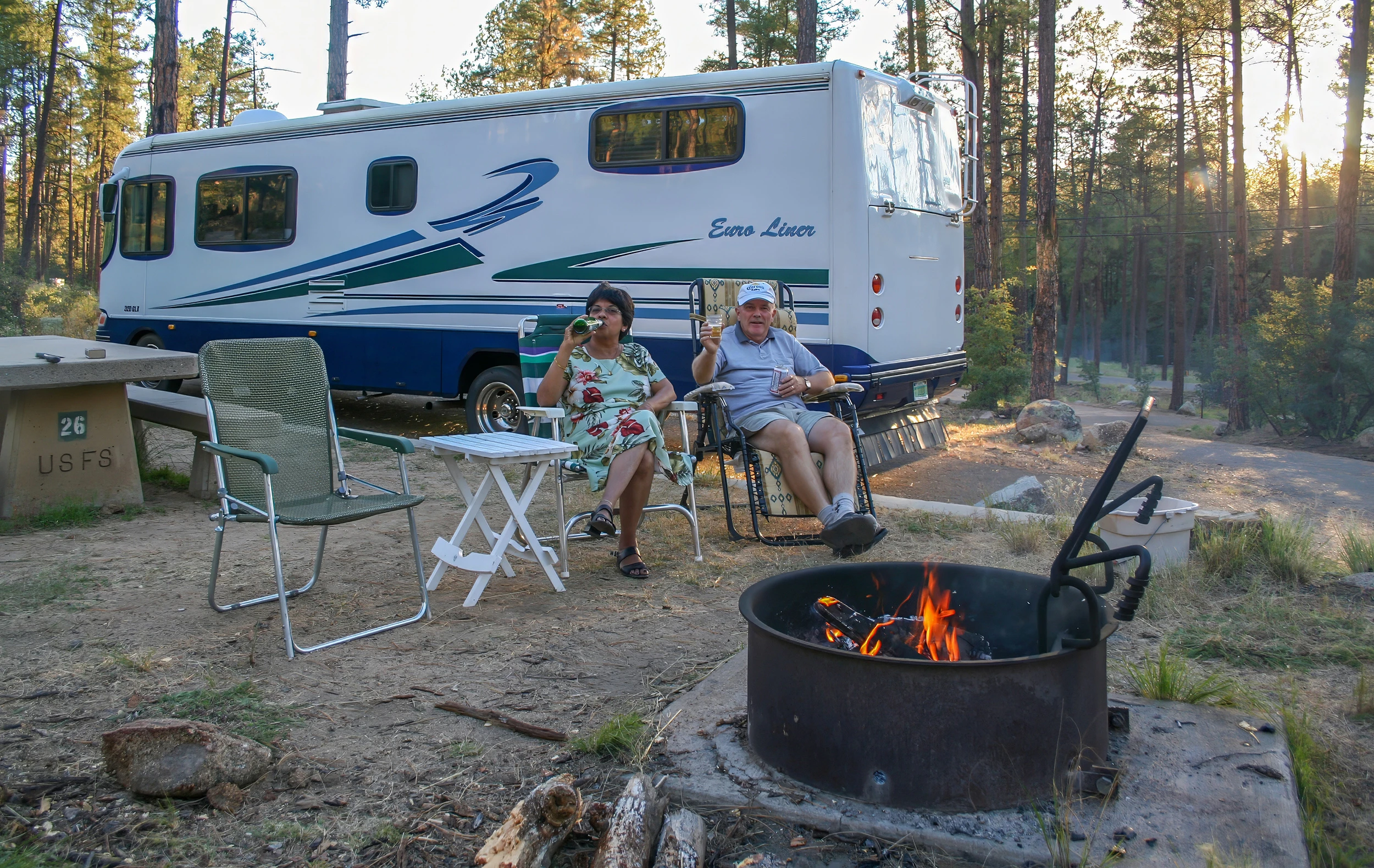 Our life for 18 years in the US during our annual vacation, Our Motorhome – photo by Reiner Boehme